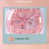 HEXEH Alarm Clock Loud Alarm Clock for Bedrooms, Analog Alarm Clock, Small Alarm Clock, Cute Design for Kids, Battary Operation, 4 inch Small Clocks (Color : D) view 3