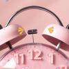 HEXEH Alarm Clock Loud Alarm Clock for Bedrooms, Analog Alarm Clock, Small Alarm Clock, Cute Design for Kids, Battary Operation, 4 inch Small Clocks (Color : D) view 4