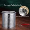 Deep Fryer for 304 Stainless Steel, with Filter Mesh And Clip, Tempura Deep Fryers, for Frying Chicken Fish Shrimp and Fries view 3