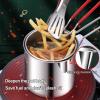 Deep Fryer for 304 Stainless Steel, with Filter Mesh And Clip, Tempura Deep Fryers, for Frying Chicken Fish Shrimp and Fries view 4
