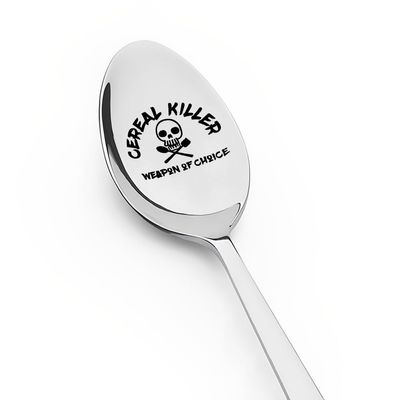 Cereal Lover Gifts Funny Food Spoon Gifts Birthday Gifts for Mother Grandma Cereal Themed Presents for Women Men Christmas Gift for Who Wants Nothing Cereal Killer Weapon of Choice Spoons