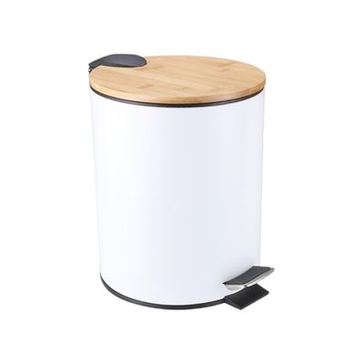 ENGENDER Garbage Can for Office Foot Trash Can Household Hotel Room Trash Can Kitchen Trash Can Pedal with Cover Trash Can (Color : A, Size : Small)