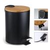 ENGENDER Garbage Can for Office Foot Trash Can Household Hotel Room Trash Can Kitchen Trash Can Pedal with Cover Trash Can (Color : A, Size : Small) view 4