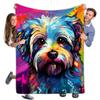 365CUSGIFTS - Havanese Fleece Throw Blanket, Sherpa Blanket, Soft & Cozy Home Decor for Bed or Couch, Best Gift for Birthday, Valentines Day view 1