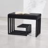 3-Tier Shoe Rack Bench - Black Metal Frame Entryway Shoe Bench with Storage and Padded Seat - Shoe Organizer for Entryway Bedroom Hallway view 4