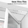 Double Track Curtain Rail Ceiling Mount, Heavy Duty Windows Drapes Pole for Living Room/Bedroom, 7ft 10ft 12ft 20ft Conjoined Curtain Track (Color : Black, Size : 1.5m (4.9ft)) view 2