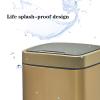 Garbage Recycling Bin Square Automatic Trash Can With Lid Stainless Steel Smart Induction Trash Can Household Bedroom Living Room Trash Can, 2.3 Gallons/3.1 Gallons Kitchen Trash Can ( Color : Purple view 3
