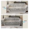 ROOMLIFE Thicked Striped Couch Cover with Tassel Black Chenille Sofa Cover Blanket for Sectional Sofa, Soft Sofa Slipcovers for L Shaped Love Seat 2-3 Cushion Couch Anti Slip Sofa Protector, 71"x150" view 4
