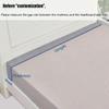 BFYYML Custom Bed Gap Filler, Mattress Gap Filler Wall Side, Thick Wedge Headboard Space Filler, High-Density 45D Sponge Removable Cover, Mattress Extender for King Queen Full Bed view 3