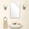 Plexon Stainless Steel Framed Cabinet, 16 in x 26 in, Mirror Frame, with 2 Shelves for More Storage view 2