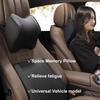 Car Neck Pillow for headrests-2 Packs, Memory Foam Car Headrest Pillow with Breathable Washable Leather Cover, Ergonomic Car Neck Support Pillow for Relieve Driving Fatigue, Correct Posture view 3