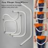 BBHW Curved Curtain Track White, Bendable Curtain Rail for Drapes and Room Dividers, Flexible Straight Shower Curtain Rod, Bay Window Curtain Pole (Color : Wall Mount, Size : 3.5m (11.5ft)) view 2