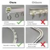 BBHW Curved Curtain Track White, Bendable Curtain Rail for Drapes and Room Dividers, Flexible Straight Shower Curtain Rod, Bay Window Curtain Pole (Color : Wall Mount, Size : 3.5m (11.5ft)) view 3