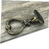 Golden Zinc Alloy Ring Pull Knobs, Extra Thick 2 Piece Cabinet Hardware view 4