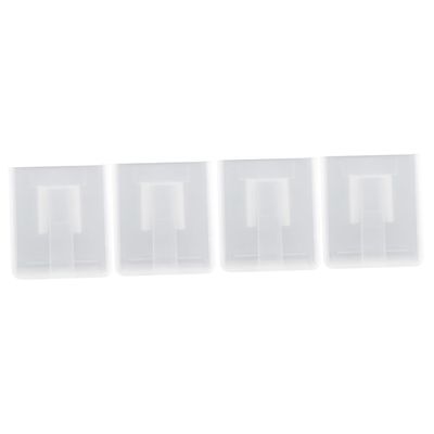 MAGICLULU 4pcs Wall-mounted Storage Box Remote Control Holder Easy Install Adhesive Organizer for Bedroom Kitchen Bathroom and Living Room for Remotes Keys Pens