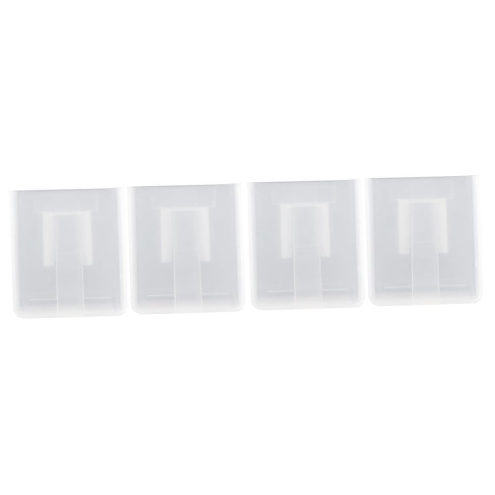 MAGICLULU 4pcs Wall-mounted Storage Box Remote Control Holder Easy Install Adhesive Organizer for Bedroom Kitchen Bathroom and Living Room for Remotes Keys Pens