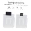 MAGICLULU 4pcs Wall-mounted Storage Box Remote Control Holder Easy Install Adhesive Organizer for Bedroom Kitchen Bathroom and Living Room for Remotes Keys Pens view 3