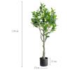 Roedax Artificial Tree Lemon Tree Artificial Trees Realistic Fake Tree Potted Indoor Artificial Plant Decorative Faux Plant with Solid Wood Trunk Beautiful view 2