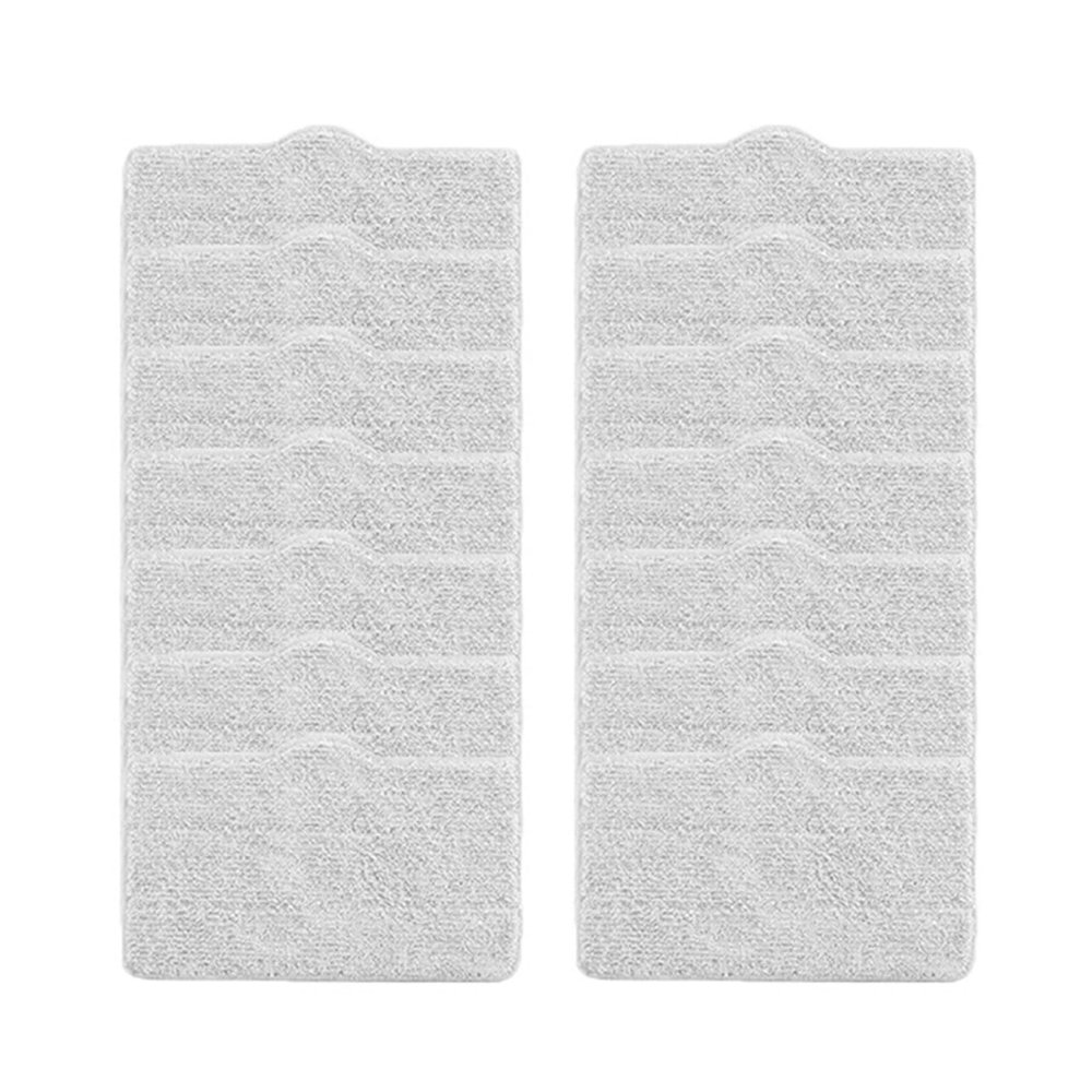 MhaRt Mop Cleaning PadsCompatible for XiaoMiCompatible for Deerma DEM ZQ100 ZQ600 ZQ610 Handhold Steam Vacuum Cleaner Mop Cloth Rag Replacement Accessories (Color : Set4-14pcs)