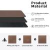 HotLive Dish Drying Mat for Kitchen Counter, Heat Resistant Drainer Mats with Non-slip Rubber Backed, Hide Stain Kitchen Super Absorbent Draining Mat, Easy to Clean Dish Rack Pad, Brown 18"x28" view 2