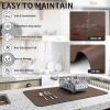 HotLive Dish Drying Mat for Kitchen Counter, Heat Resistant Drainer Mats with Non-slip Rubber Backed, Hide Stain Kitchen Super Absorbent Draining Mat, Easy to Clean Dish Rack Pad, Brown 18"x28" view 4