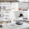 HotLive Dish Drying Mat for Kitchen Counter, Heat Resistant Drainer Mats with Non-slip Rubber Backed, Hide Stain Kitchen Super Absorbent Draining Mat, Easy to Clean Dish Rack Pad, Light Grey 16"x18" view 4
