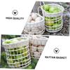 Zerodeko 2pcs Elegant Rattan Baskets Woven Storage Baskets for Fruit Decorative for Home Balcony Flower Holder Wall-mounted Decor view 2