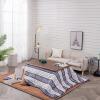 Coffee Desk, With Hide Hanging Heater, Kotatsu Heated Table, Foldable Wood Table, Bedroom Tatami Heated Stove, Foot Warmer Coffee Table, 4PCS Set Include Table Blanket/Pad/Heater/Wood Table (Color : view 1