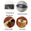 Coffee Desk, With Hide Hanging Heater, Kotatsu Heated Table, Foldable Wood Table, Bedroom Tatami Heated Stove, Foot Warmer Coffee Table, 4PCS Set Include Table Blanket/Pad/Heater/Wood Table (Color : view 4