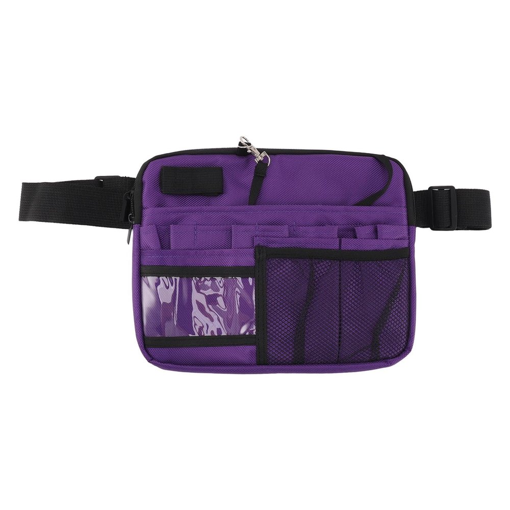 HomeLoft Basics Doctor Waist Bag, Adjustable Design Nurse Fanny Pack Multi Compartments for Operation (Purple), Genericzfhk6q2sip-12
