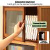 MAAOBR Display Cabinet with Acrylic Door, 2/3/4 Tier Bamboo Curio Cabinet for Collectibles, Figures & Books, Modern Display Shelf Bookcase for Living Room Bedroom(C,4th Floor) view 3