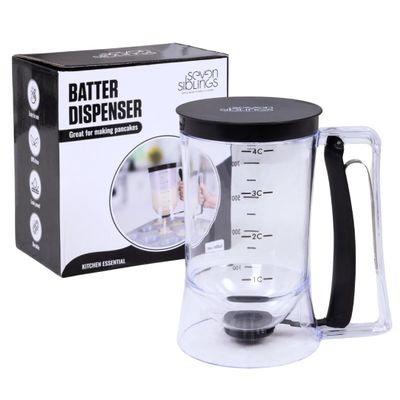 Batter Dispenser with Squeeze Handle - Pancake Batter Dispenser, Pancake Dispenser for Better, Cupcake Batter Dispenser, Pancake Pourer Dispenser, Pancake Mix Dispenser, Waffle Batter Dispenser