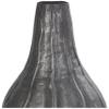 Deco 79 Metal Decorative Vase Snakeskin Inspired Centerpiece Vase with Dimensional Wavy Accents, Flower Vase for Home Decoration 7" x 7" x 13", Black view 2