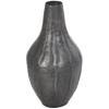 Deco 79 Metal Decorative Vase Snakeskin Inspired Centerpiece Vase with Dimensional Wavy Accents, Flower Vase for Home Decoration 7" x 7" x 13", Black view 3