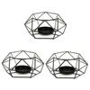 Cabilock 3pcs Iron Candle Holders Large European Style Table Centerpiece for Use Sturdy Resistant Candlesticks for Weddings Parties and Home Decor view 1