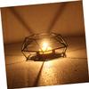 Cabilock 3pcs Iron Candle Holders Large European Style Table Centerpiece for Use Sturdy Resistant Candlesticks for Weddings Parties and Home Decor view 4