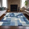Addison Rugs Chantille ACN740 Blue 8' x 10' Indoor/Outdoor, Machine Washable, Easy Clean, Non Shedding, Bedroom, Living Room, Dining Room, Kitchen, Patio Rug view 1