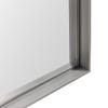 ARIEL Stainless Steel Frame Wall Mirror 20" x 30" inch, Premium Silver Backed Floating Glass Panel, Distortion Free, 2" Deep Set Frame, Square Corners, Vertical & Horizontal Hanging - Brushed Nickel view 4