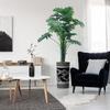 Artificial Tree in Elegant Black Floral Planter, Fake Philodendron Tree Silk Tree for Indoor and Outdoor Home Decoration - 70" Overall Tall (Plant Pot Plus Tree) view 1