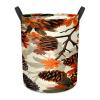 Autumn Pinecone Large Laundry Hamper Foldable Waterproof Dirty Clothes Basket Dorm Clean Laundry Baskets view 2