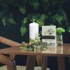 Operitacx 2pcs Artificial Leaf Candle Eucalyptus Wreaths for Wedding Table Centerpiece Valentine's Day Decor Rustic Greenery Berries Inner view 2