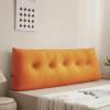 HUHJYUGE Luxurious Headboard Wedge Pillow, Bed Reading Pillow for Single/Twin/Queen/King Bed Back Support Cushion for Sitting in Bed Lumbar Support Bolster Backrest (H 80cm) view 1