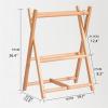 ATMRC Shoe Racks Folding Shoe Rack Wooden Save Space Shoe Shelf Storage Organizer for Entryway Living Room(White) view 2