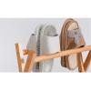 ATMRC Shoe Racks Folding Shoe Rack Wooden Save Space Shoe Shelf Storage Organizer for Entryway Living Room(White) view 4