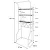GAMAK Bathroom Toilet Shelf Stand, Laundry Room Shelf Organizer Rack, Space Saver Toilet Shelf Bathroom Storage Organizer for Over Toilet Storage and Bathroom Shelf view 2