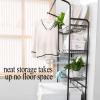 GAMAK Bathroom Toilet Shelf Stand, Laundry Room Shelf Organizer Rack, Space Saver Toilet Shelf Bathroom Storage Organizer for Over Toilet Storage and Bathroom Shelf view 4