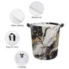Black White Gold Marble Laundry Basket Hamper Bag Dirty Clothes Storage Bin Waterproof Foldable Toy Organizer for Bedroom Clothes Toys Basket view 4