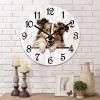 COCOKEN 12 Inch PVC Wall Clock Shetland Sheepdog Digital Wall Clock Pet Dog Large Clock Wall Decorations for Bedroom Office School Decorations view 2