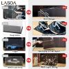 LASOA 6x4x4 in Acrylic Display Case, 2.0mm Thick Dustproof Display Box with Glossy Black Base & LED Light, UV-Resistant Showcase for Action Figures and Collectibles view 4