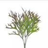 10 PCS Artificial Fern Leaf, Fake Plants Outdoor, Fake Bushes UV Resistant Artificial Flowers Greenery Shrubs Faux Greenery for Outdoor Garden Patio Yard Decor,Antler (Purple-Green) view 1